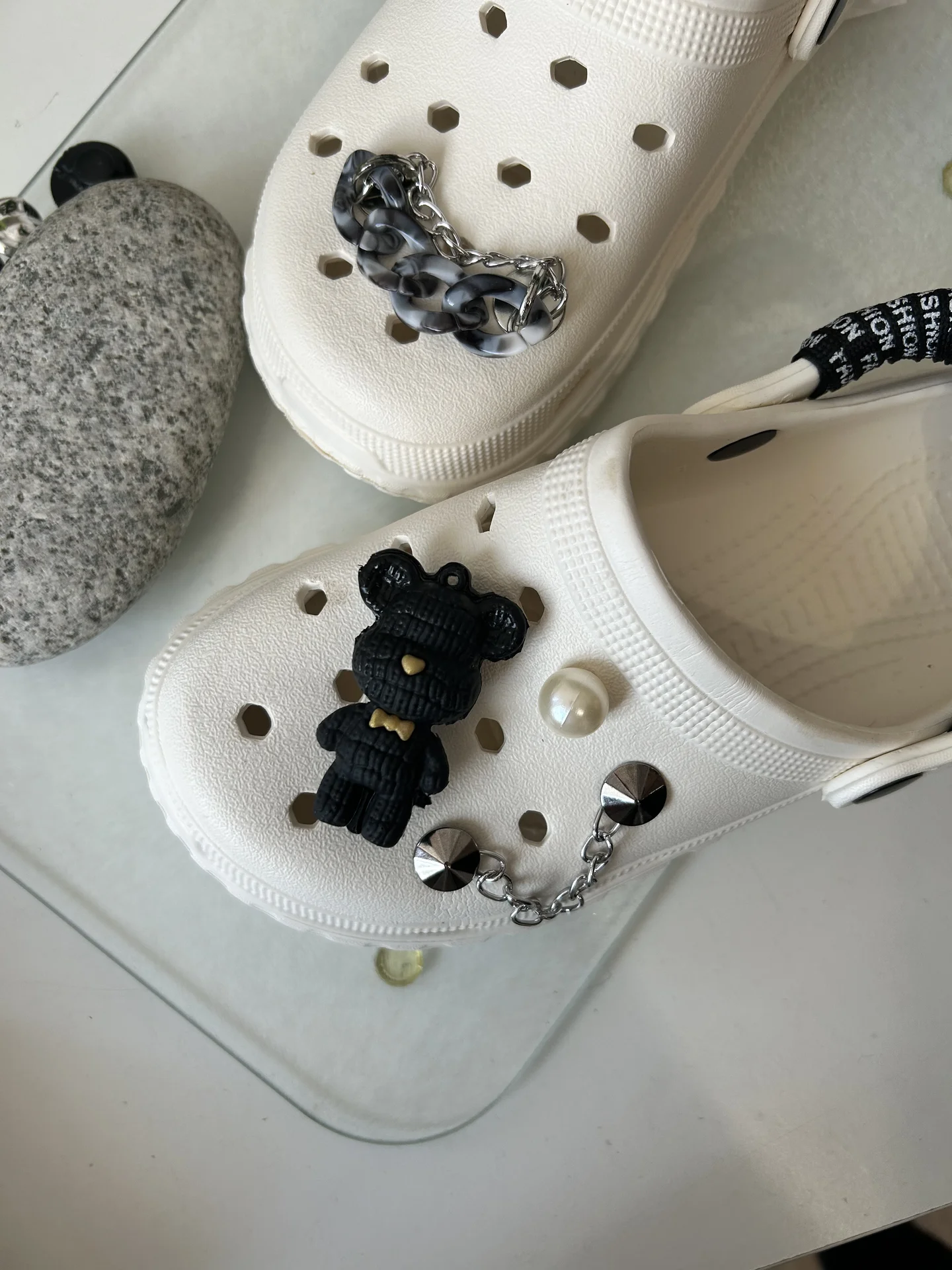 Резиновые тапки (как Crocs), с украшениями - миниатюра 2