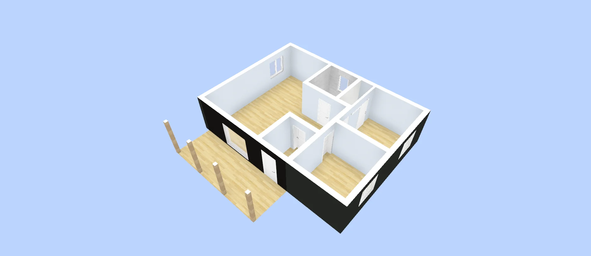 Современный дом в стиле Loft для круглогодичного проживания - миниатюра 4