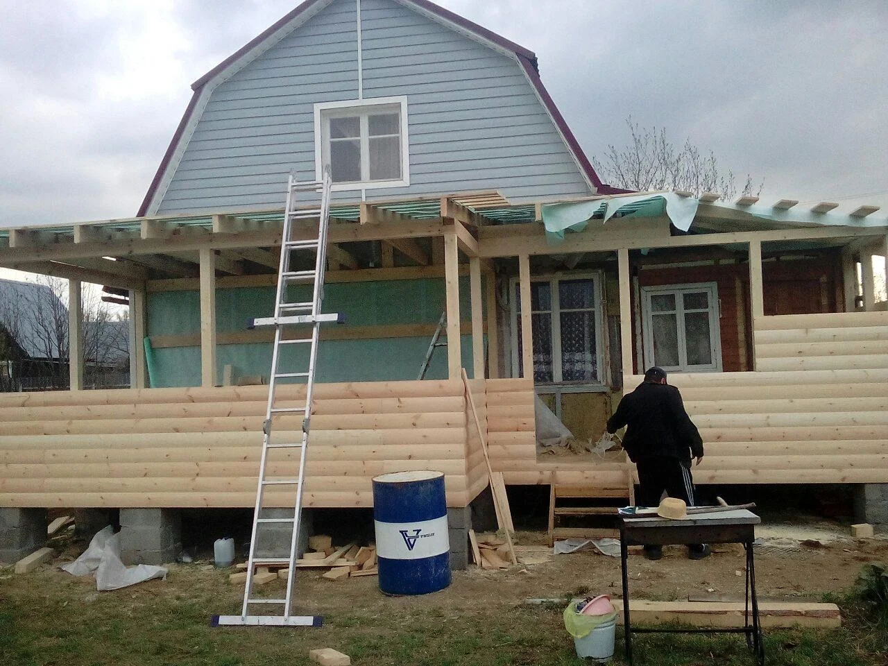 Пристройки веранды кровельные работы сайдинг - миниатюра 4