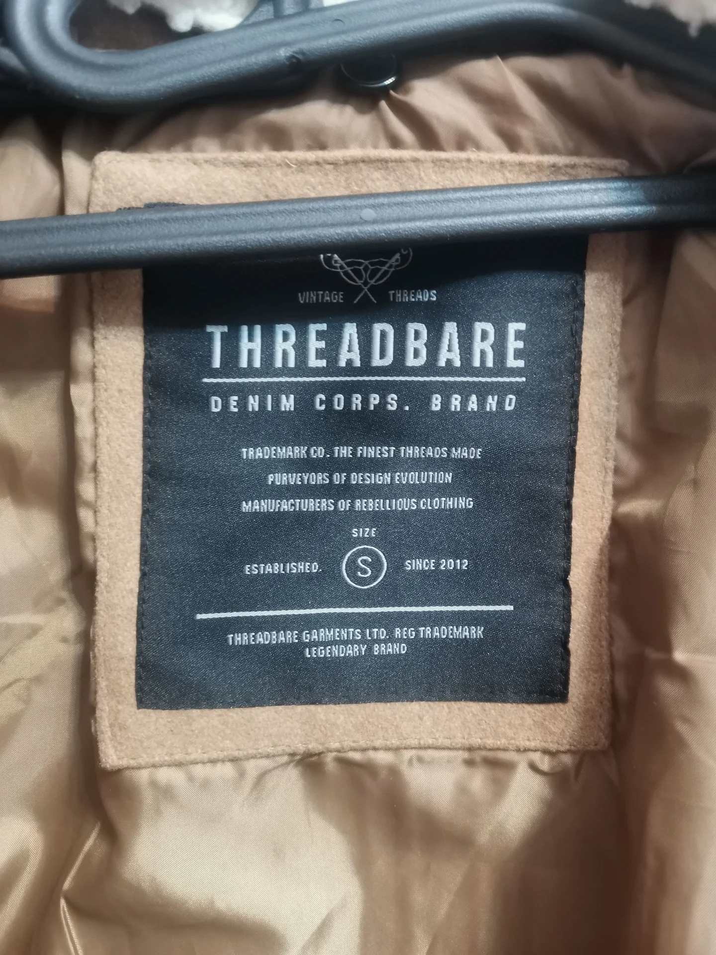 Куртка авиатор Threadbare шерсть(S) - миниатюра 4