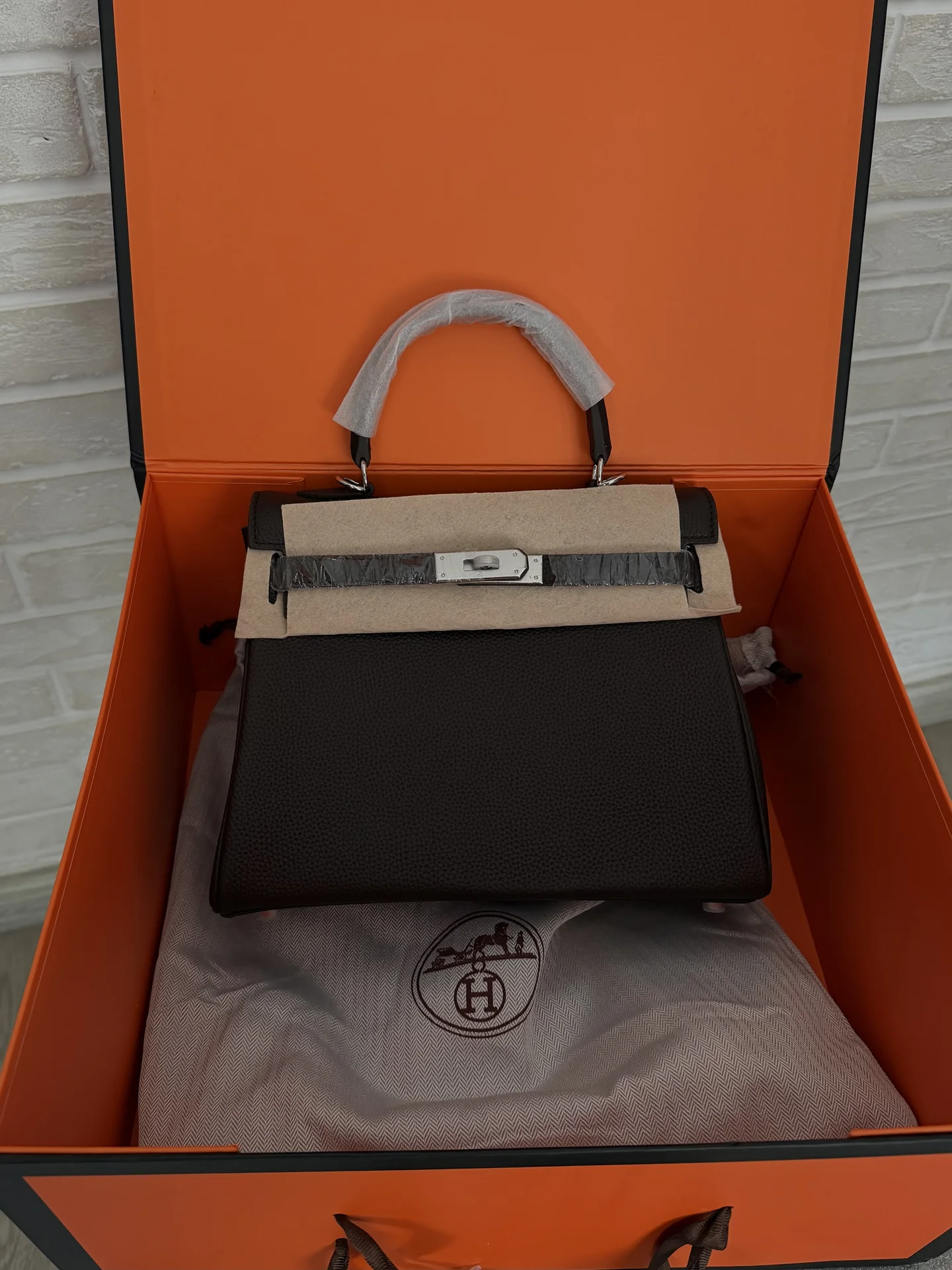 Сумка Hermes Kelly Togo 28см ручная работа - изображение 1