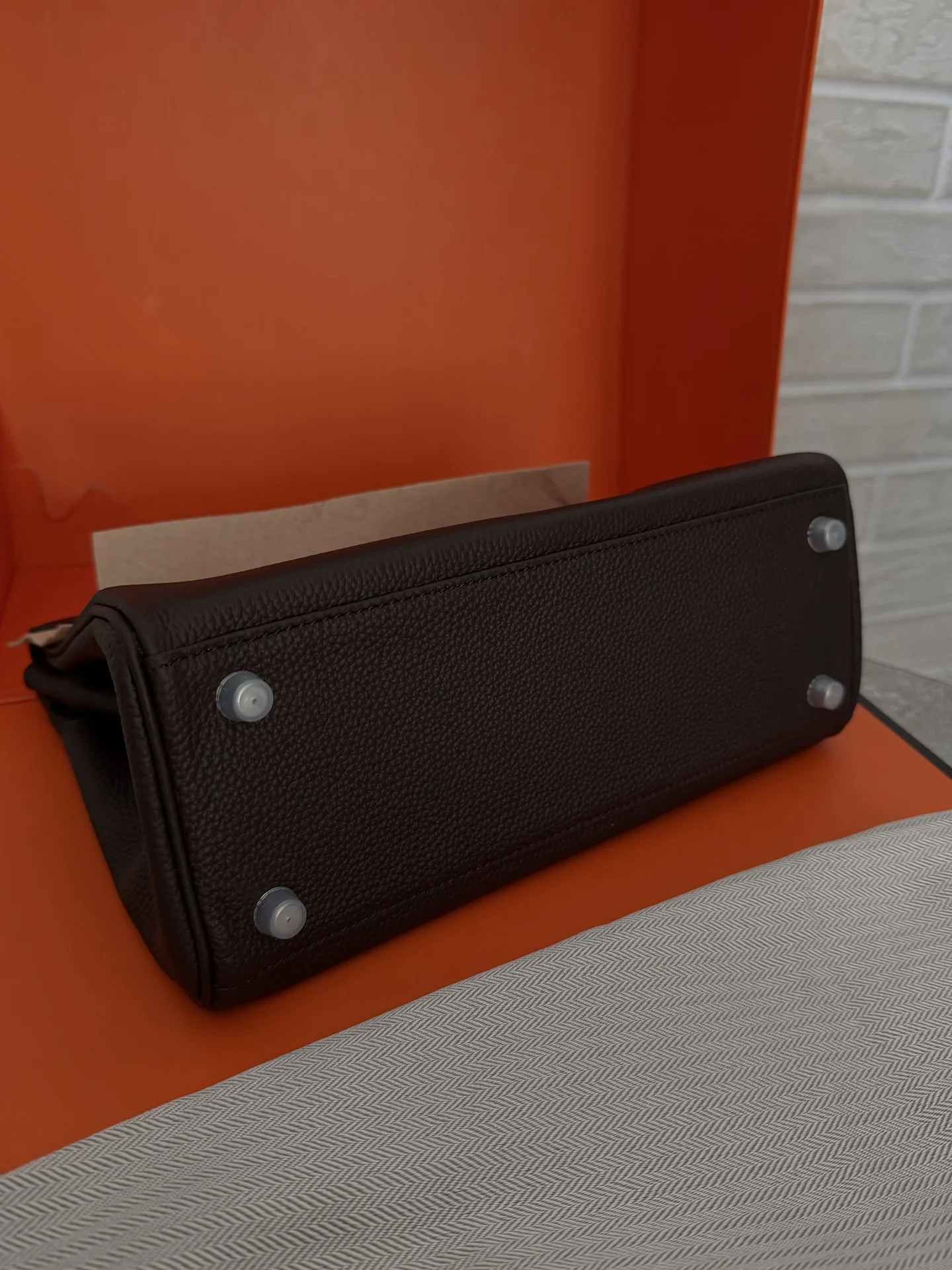 Сумка Hermes Kelly Togo 28см ручная работа - миниатюра 8