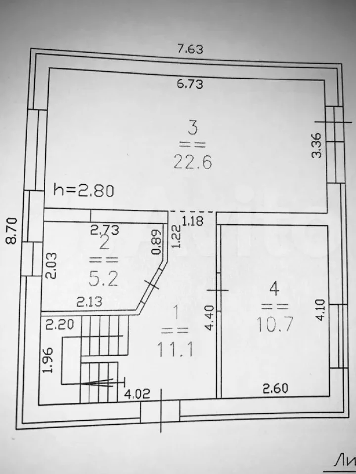 2-этажный коттедж, 108 м² на участке 4 сот. - миниатюра 9