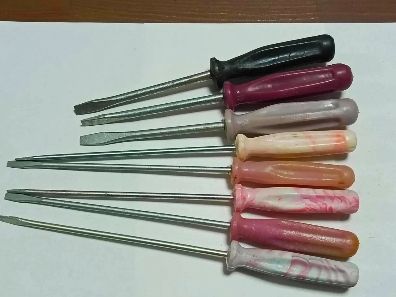 Набор отверток 135*0,5*3,5; 190*1,0*6,5; 230*0,6*4,0 - 3 шт, СССР - миниатюра 2
