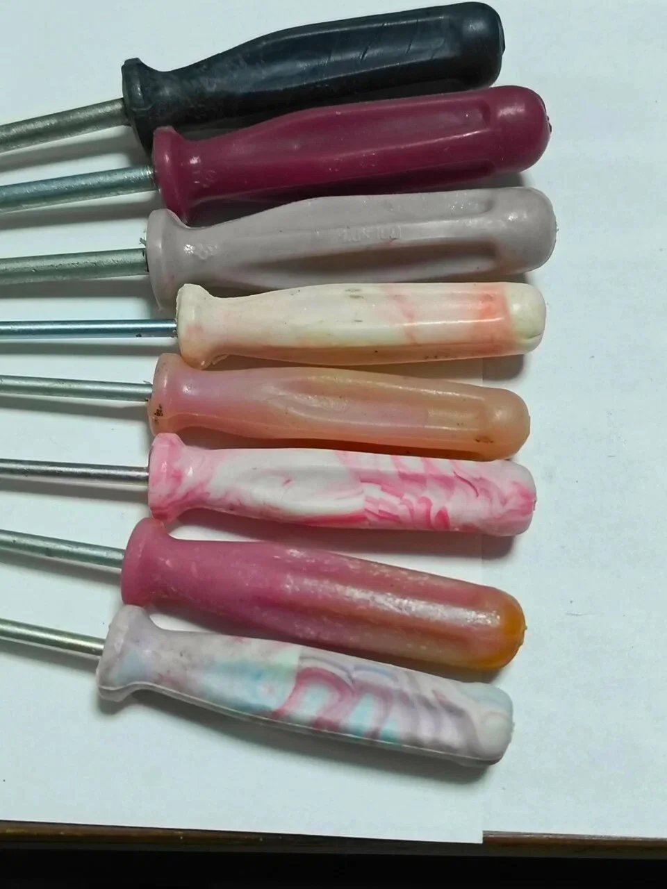 Набор отверток 135*0,5*3,5; 190*1,0*6,5; 230*0,6*4,0 - 3 шт, СССР - миниатюра 4