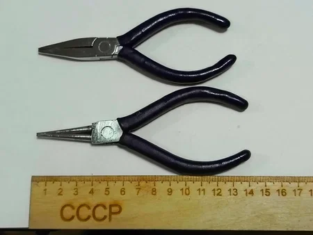 Круглогубцы 135 мм, плоскогубцы 125 мм, СССР, новые - миниатюра 3