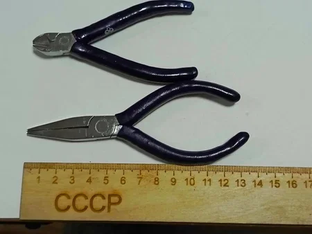 Плоскогубцы 125 мм, кусачки боковые 100 мм, СССР, новые - миниатюра 2