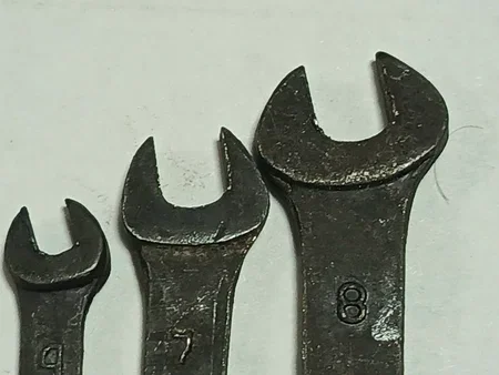 Ключ гаечный 4*5; 5,5*7; 7*8 СССР, 3 шт, новые - миниатюра 6
