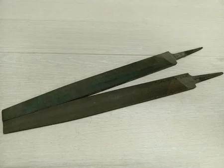 Напильник плоский 250 №3 остроносый, 2 шт, СССР - миниатюра 2