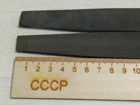 Напильник плоский 250 №3 остроносый, 2 шт, СССР - миниатюра 7