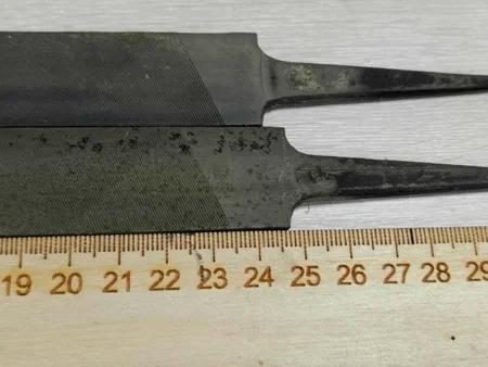 Напильник плоский 250 №3 остроносый, 2 шт, СССР - миниатюра 8