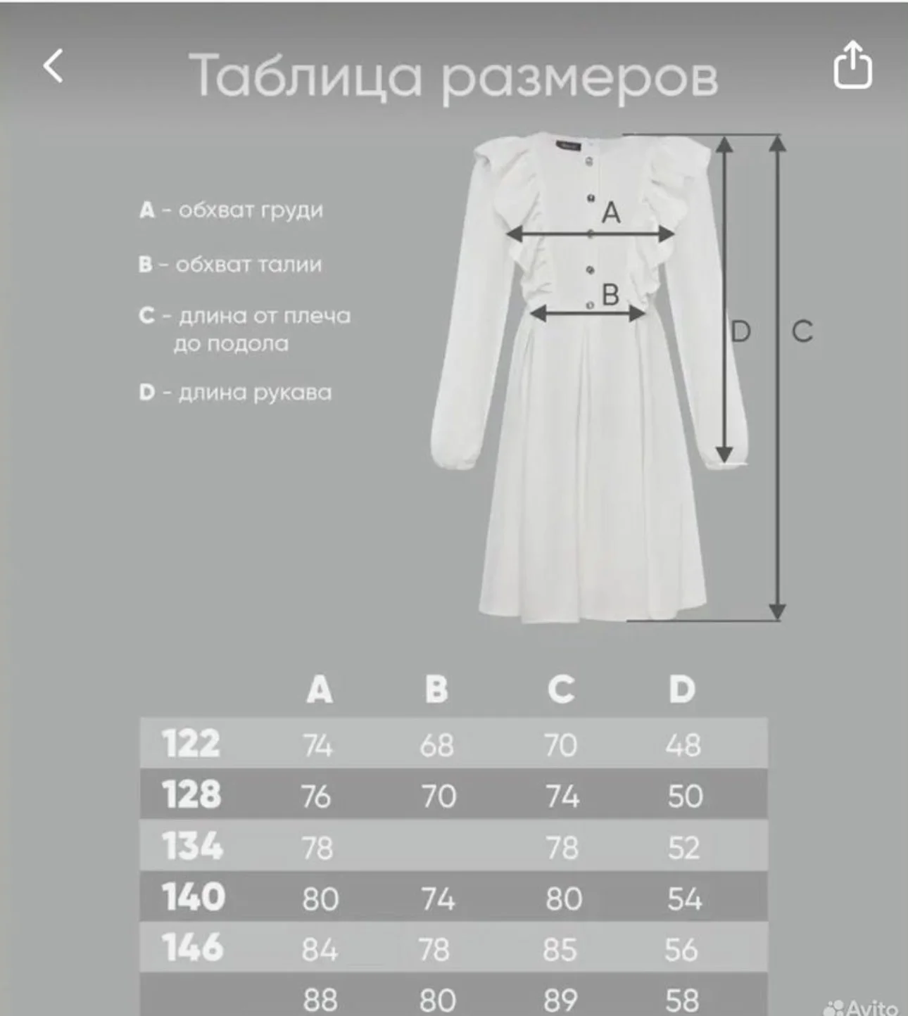 Платье для девочки - миниатюра 4