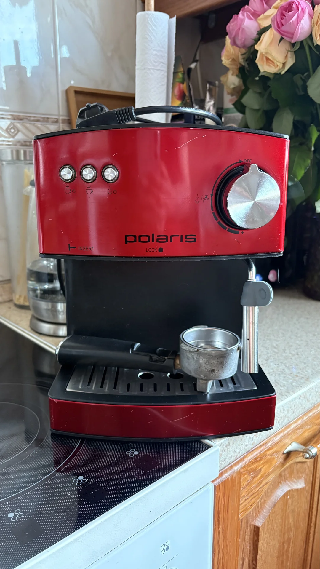 Кофеварка рожковая polaris pcm 1528ae adore - миниатюра 5