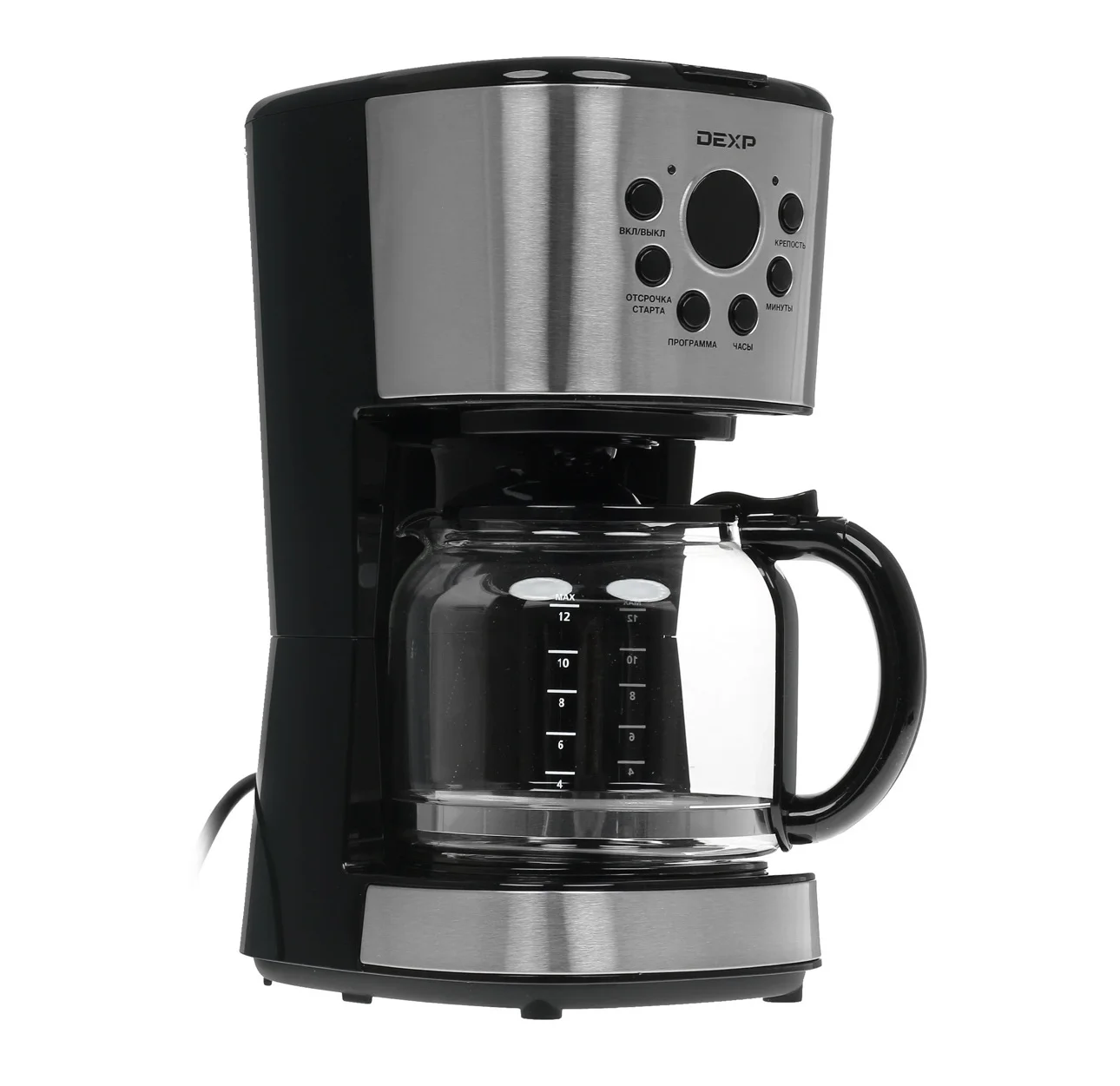 Кофеварка капельная dexp DCM-1600 серебристая - миниатюра 5