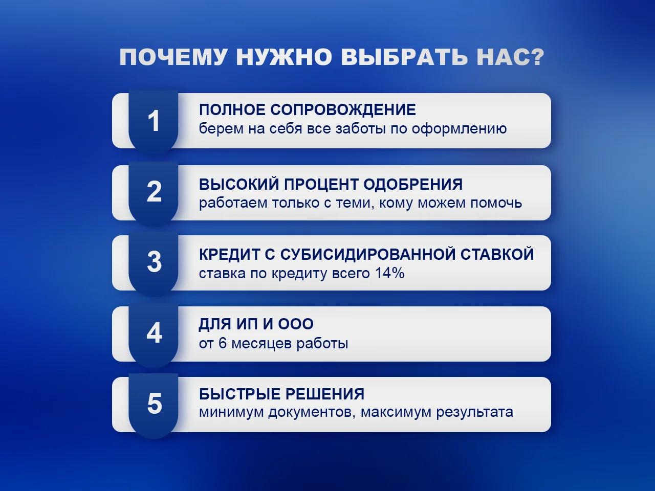 Помощь в получении кредита для бизнеса (Оплата после получения) - миниатюра 2
