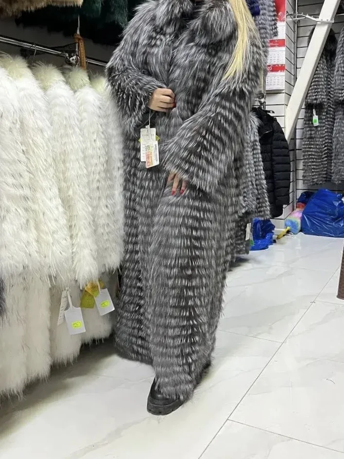 Кардиган из меха чернобурки - миниатюра 2