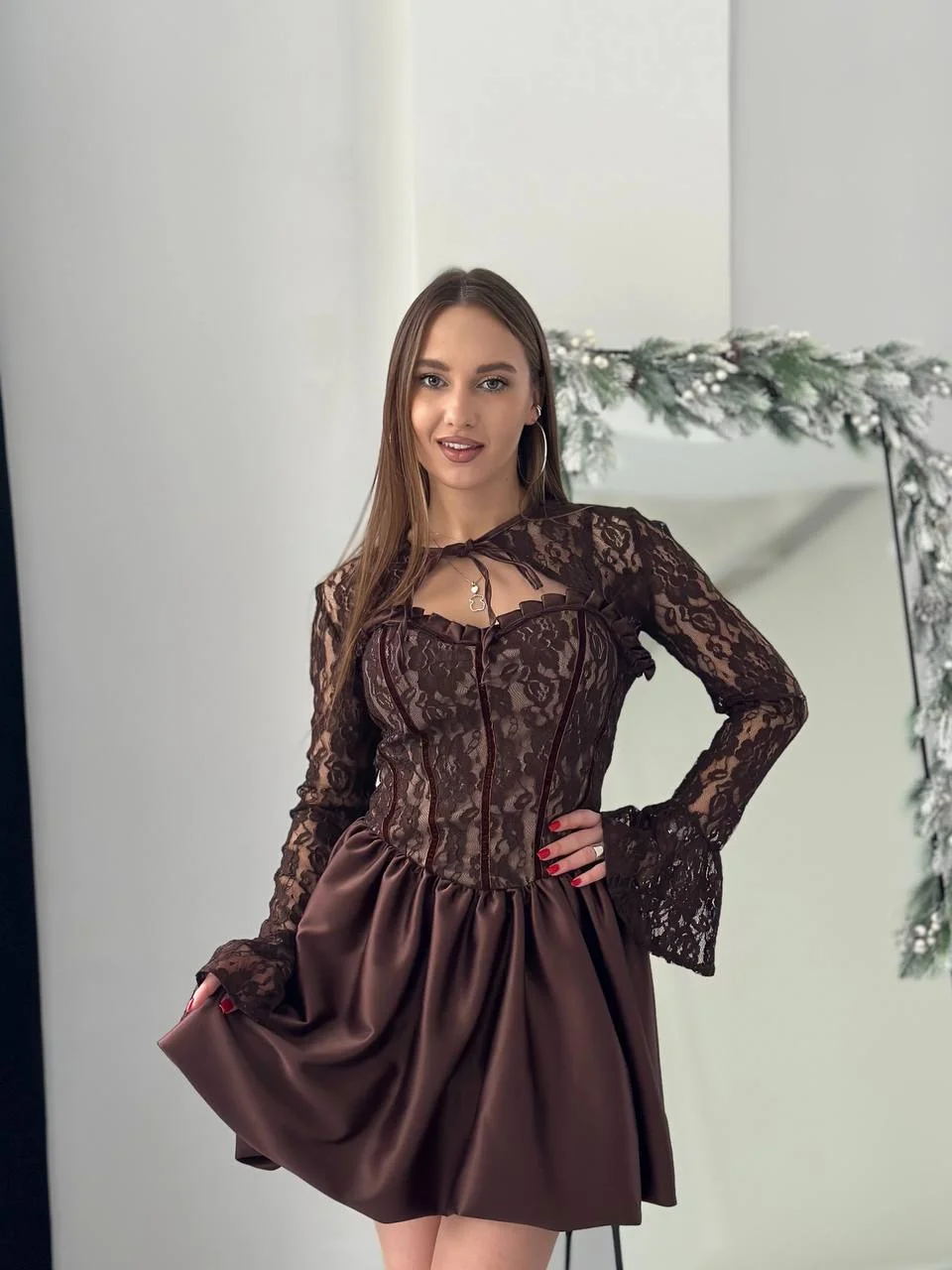 Платье с накидкой - изображение 1