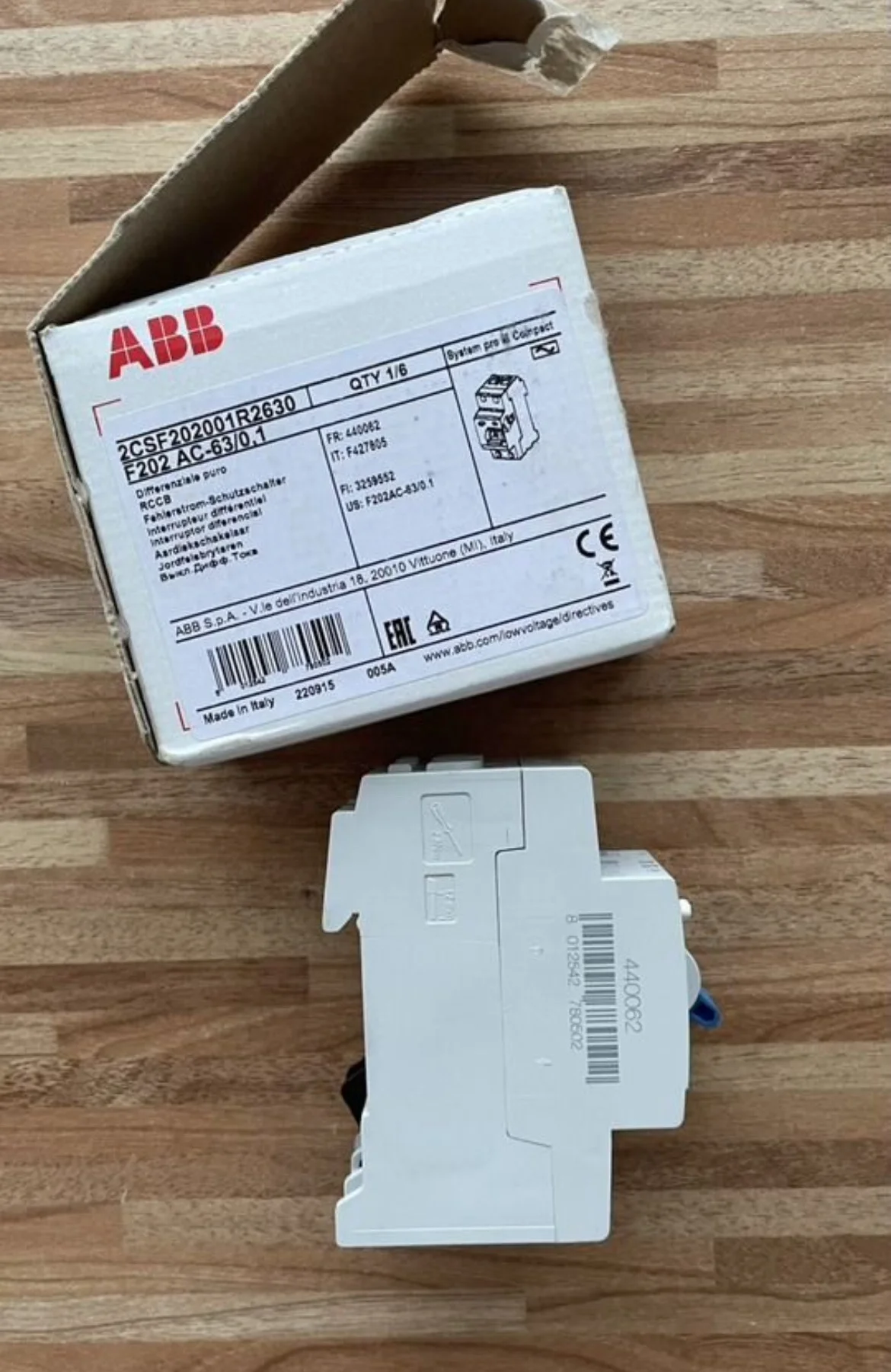 УЗО ABB 63/100 - миниатюра 3