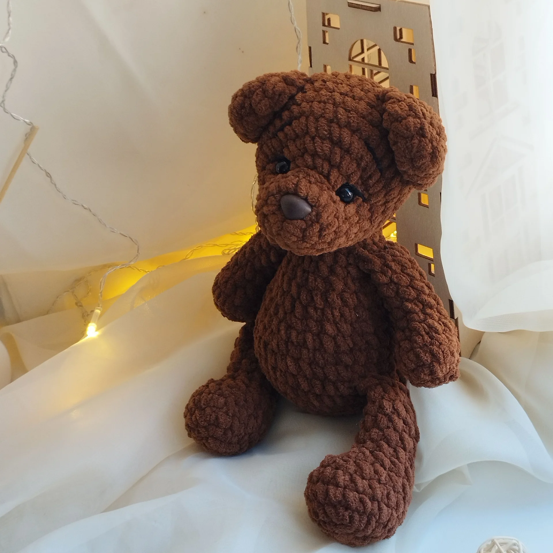 Вязанные игрушки Мишка - миниатюра 2