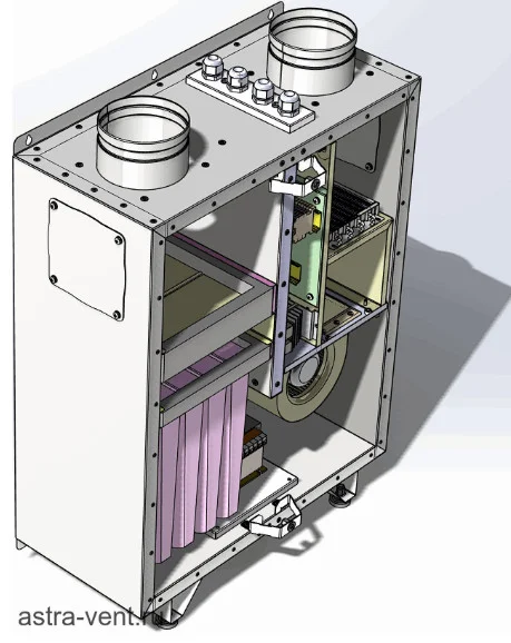 Вентиляционная установка AstraVENT MINI AC-2 - миниатюра 3