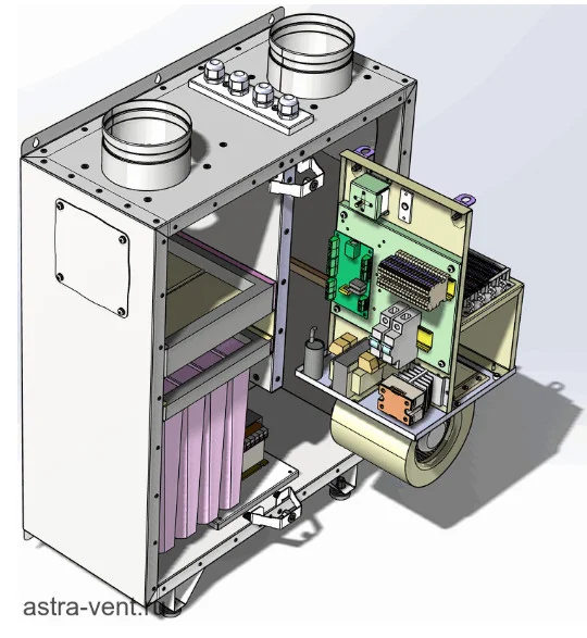 Вентиляционная установка AstraVENT MINI AC-2 - миниатюра 4