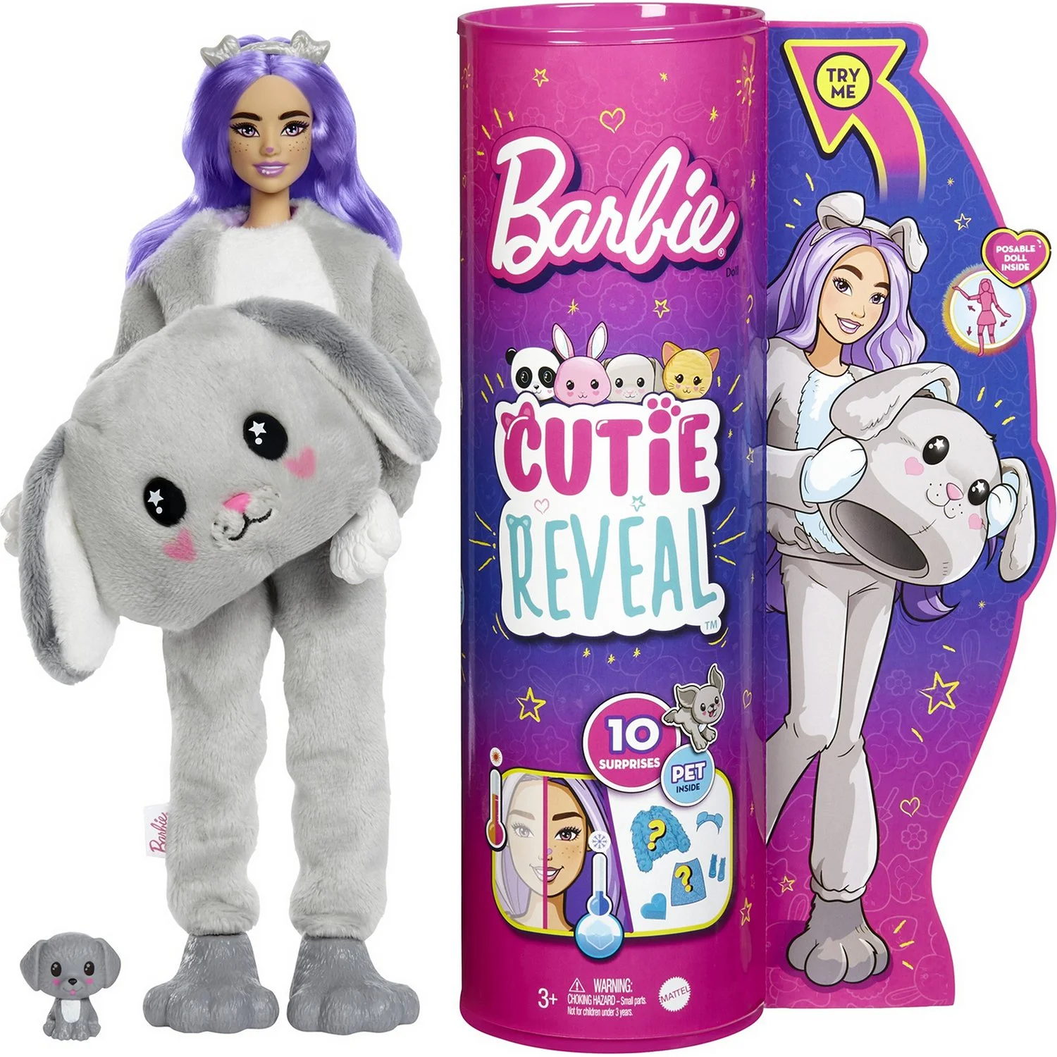 Кукла Barbie Cutie Reveal Милашка-проявляшка Щенок - изображение 1