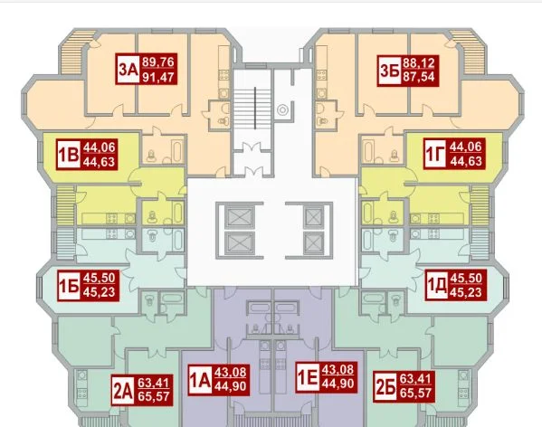 Аукцион: 2-к. квартира, 65,4 м², 18/22 эт - миниатюра 26