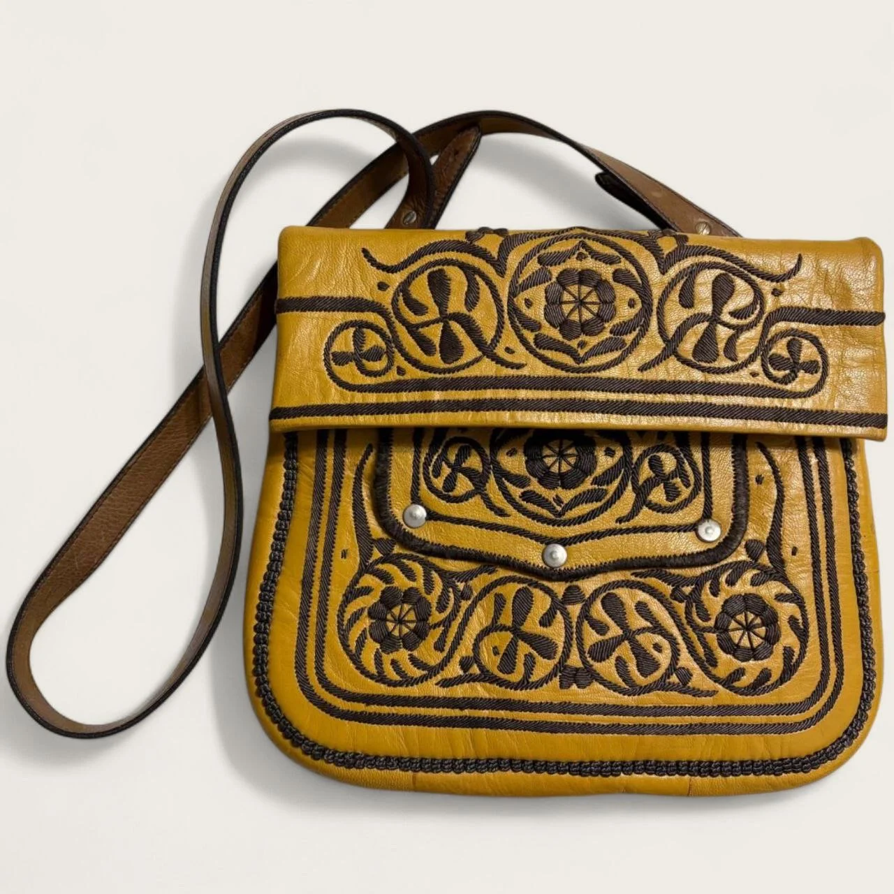 Кожаная сумка Berber Bag choukara винтаж - изображение 1