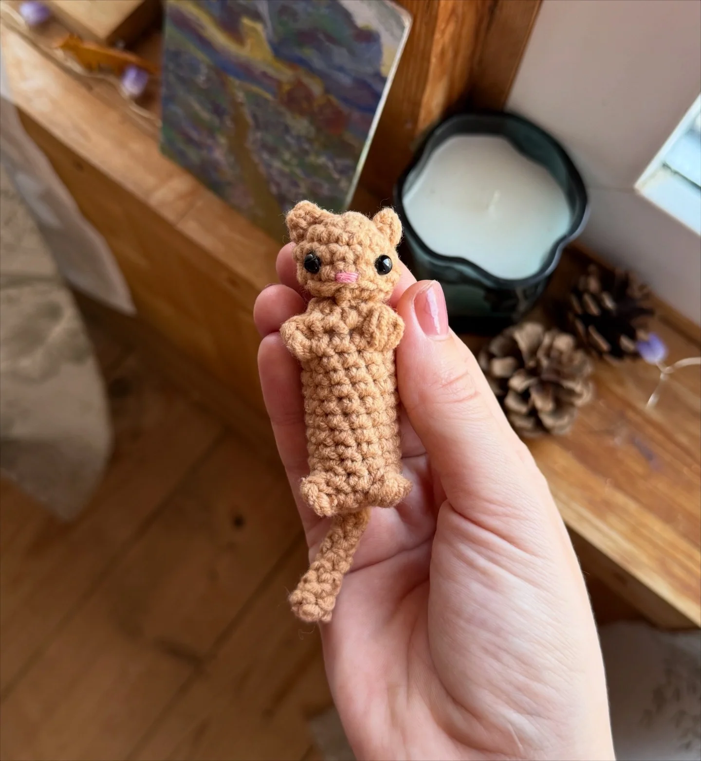 вязаная игрушка трендовая щелкающая внутри - миниатюра 6