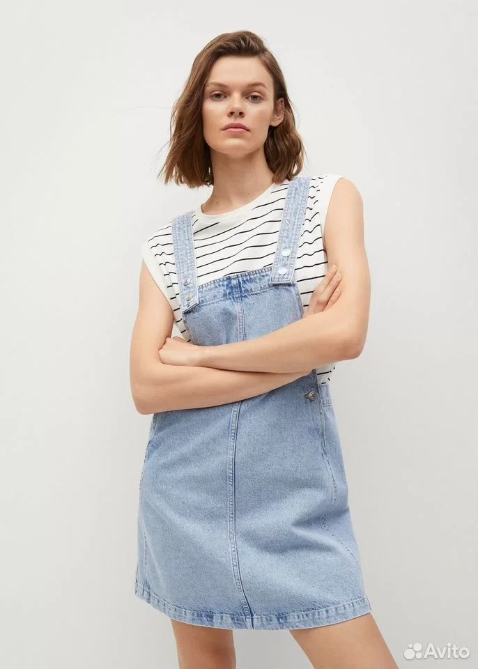 Джинсовый сарафан Mango, XS - миниатюра 3