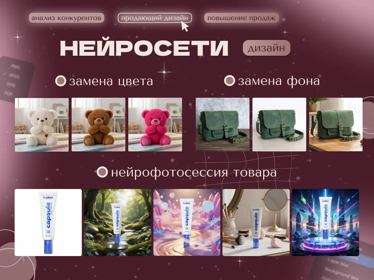 Инфографика для маркетплейсов дизайн карточек - миниатюра 7
