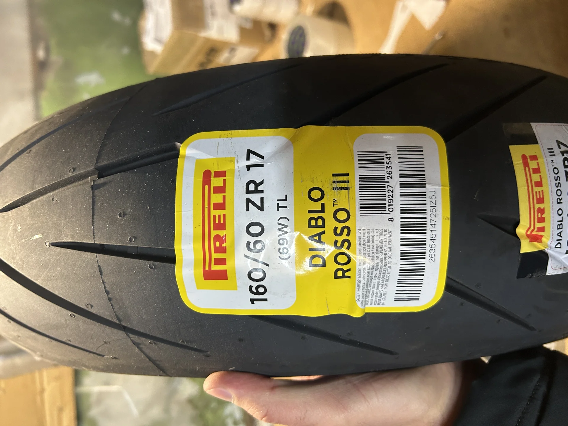 160/60/17 Pirelli Rosso 3 - изображение 1