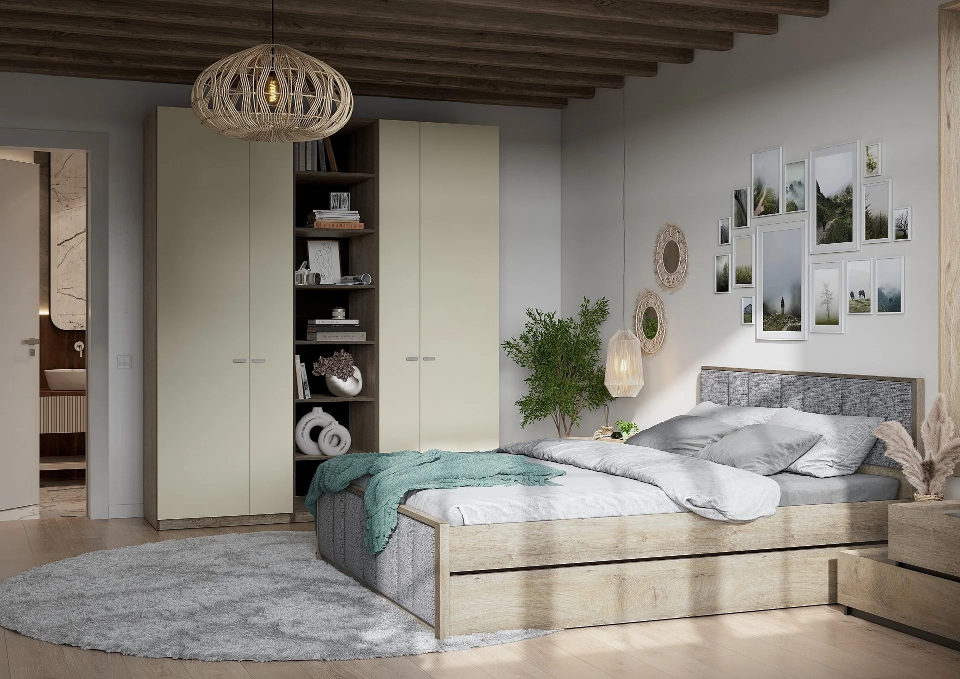 Кровать двуспальная 140×200 Берген - миниатюра 7