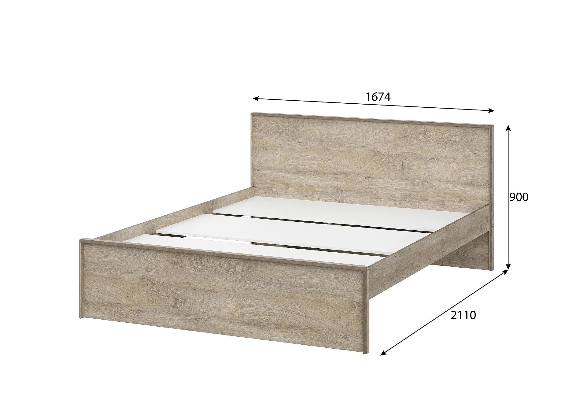 Кровать двуспальная 140×200 Берген - миниатюра 8