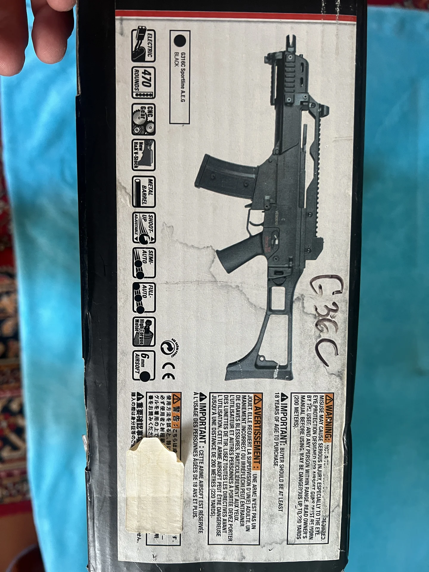 страйкбольный привод G36C H/K - миниатюра 8