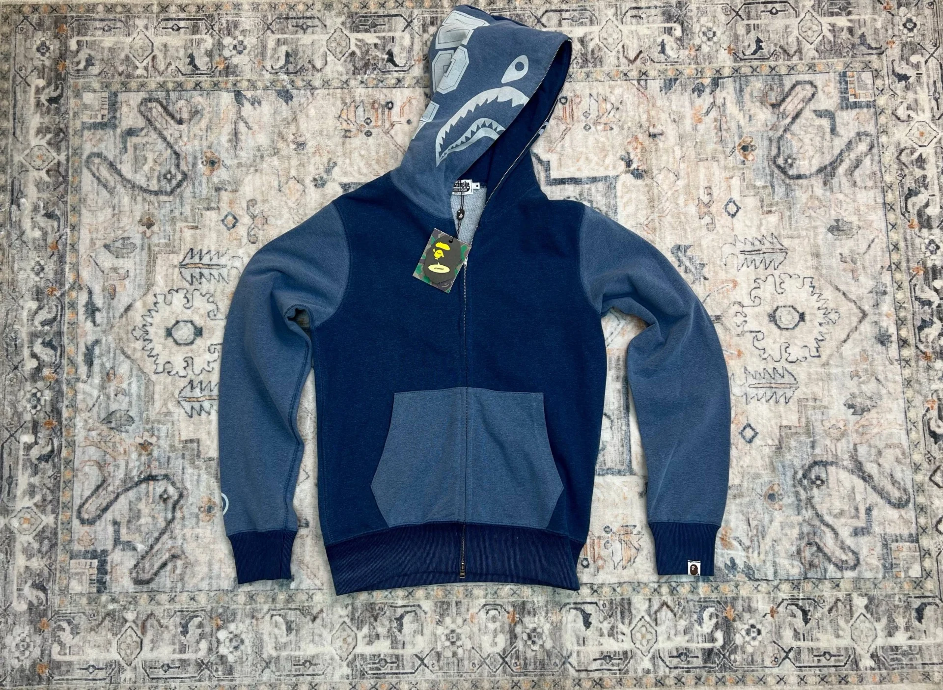 Зип худи Bape Indigo - миниатюра 2