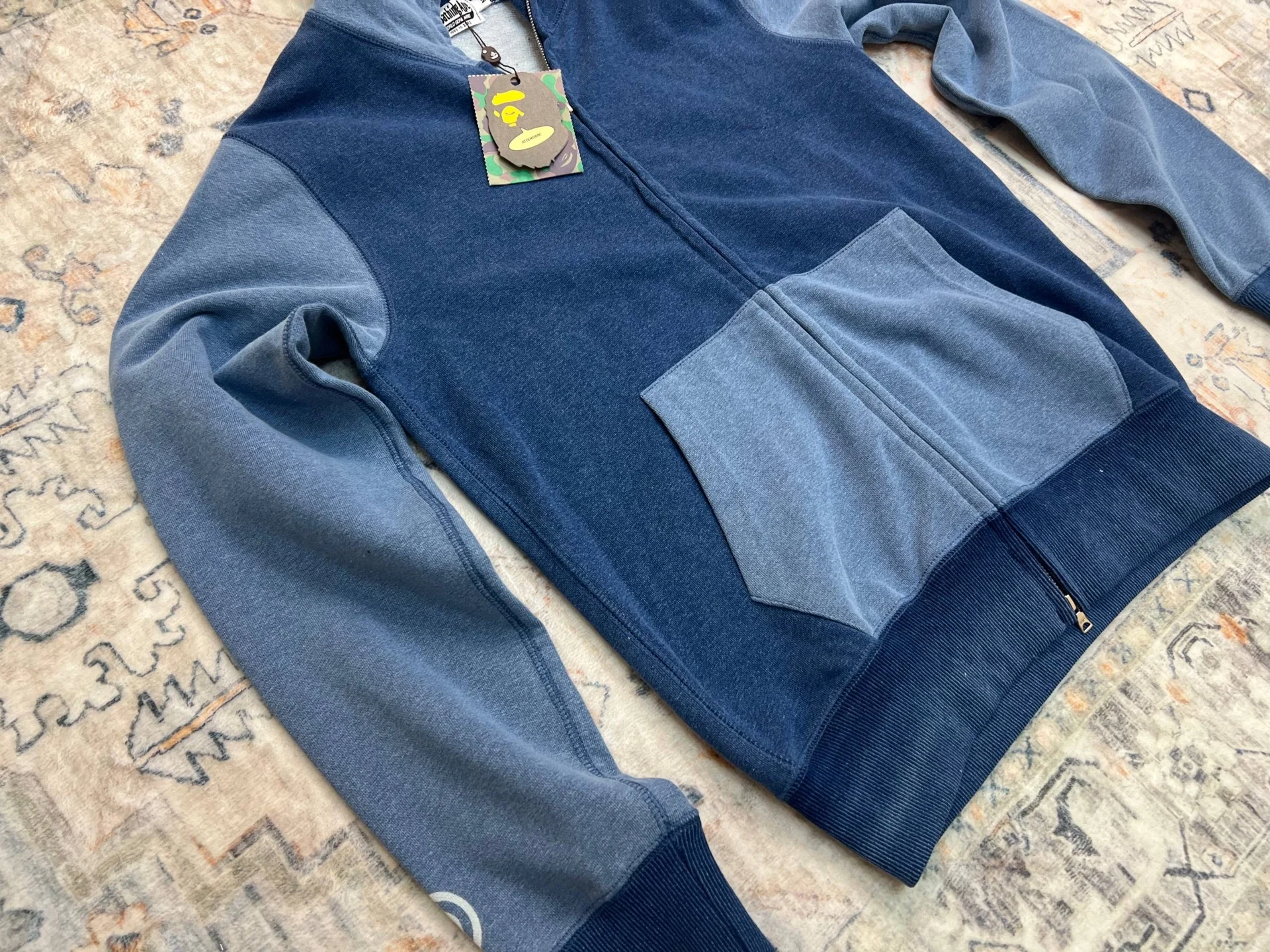 Зип худи Bape Indigo - миниатюра 3