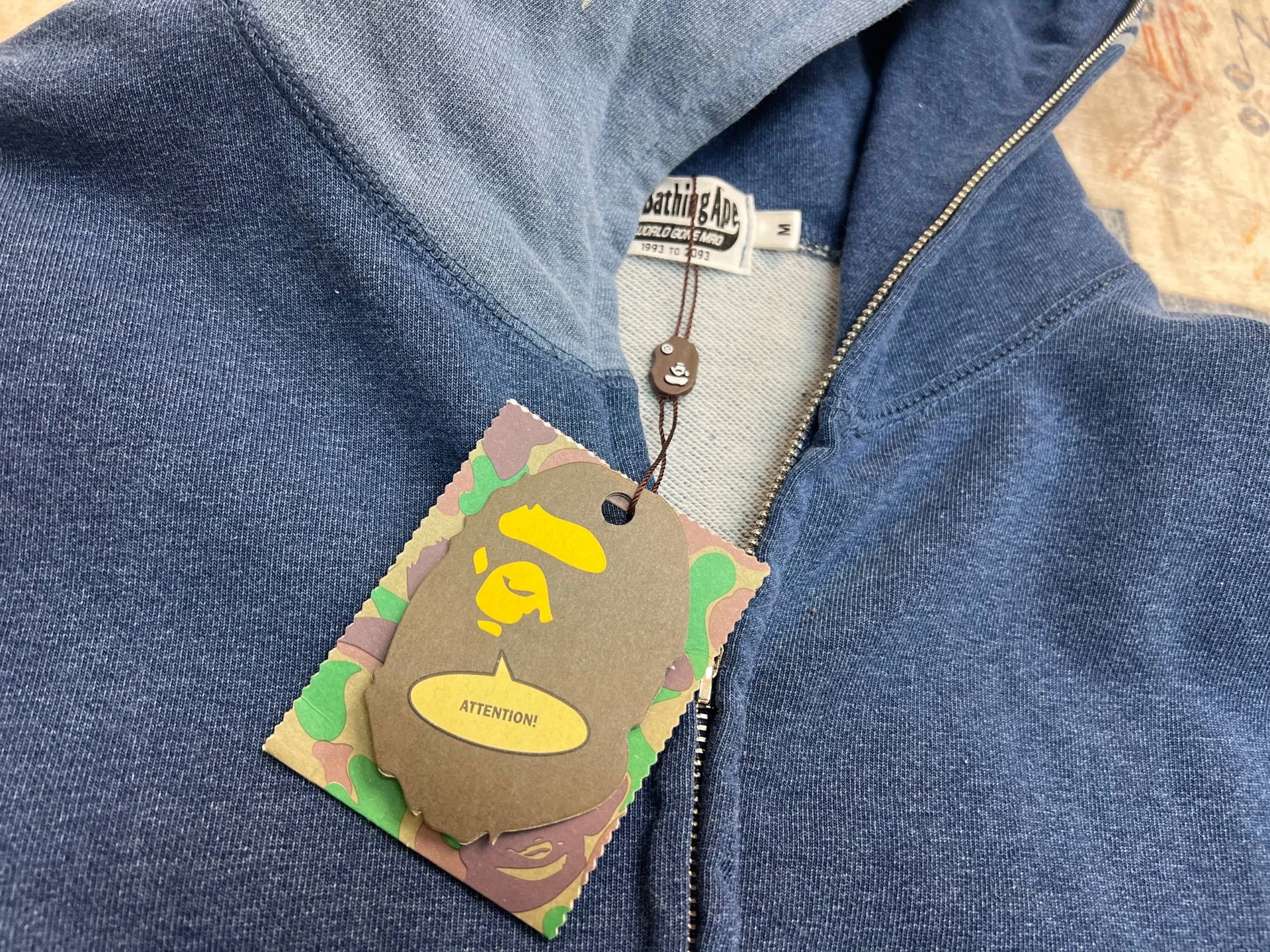 Зип худи Bape Indigo - миниатюра 4
