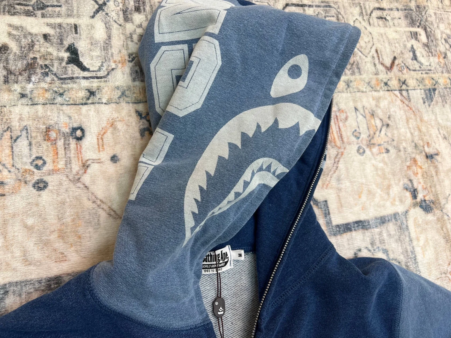 Зип худи Bape Indigo - миниатюра 5