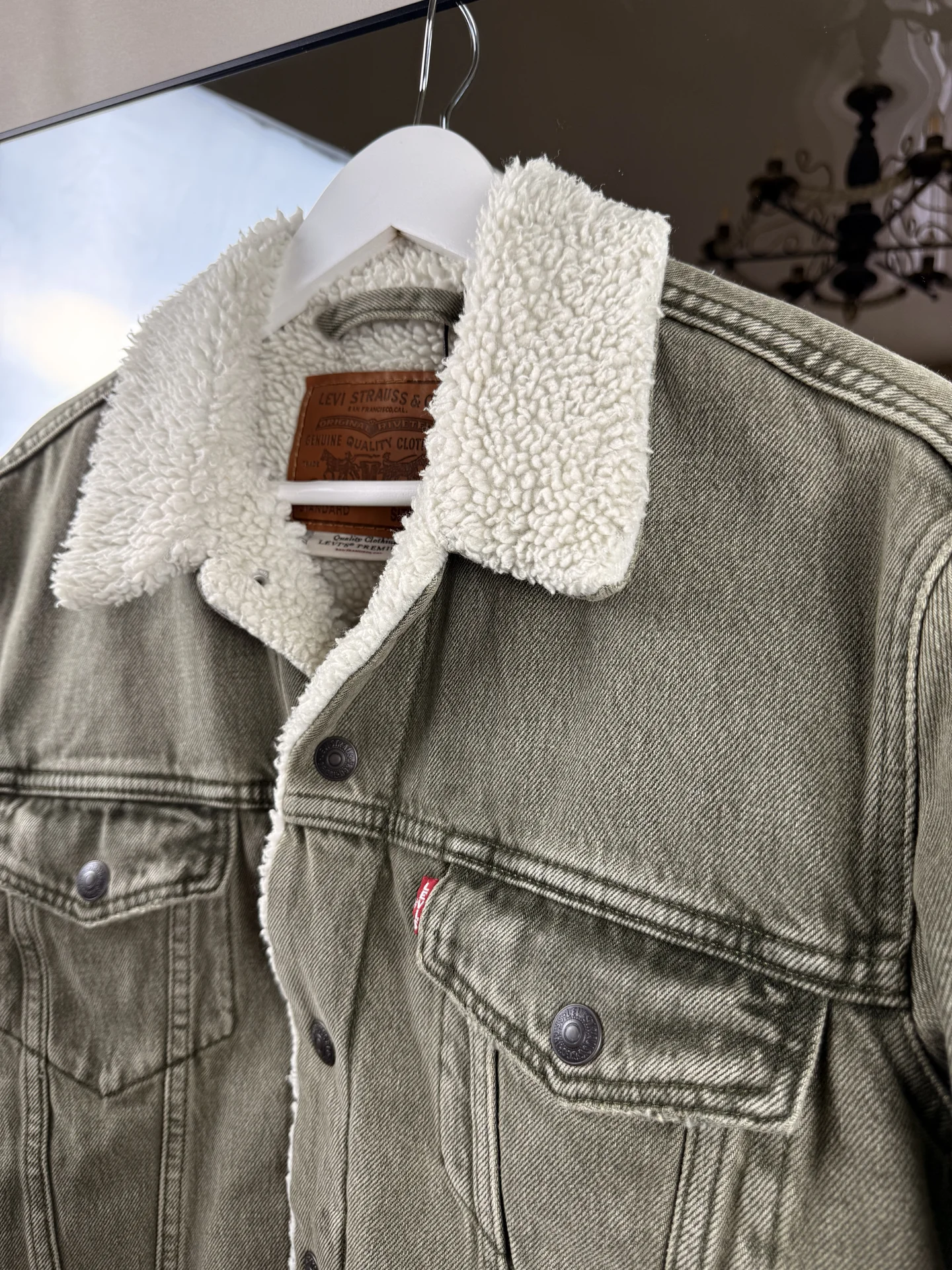 Куртка джинсовая шерпа мужская Levi’s - миниатюра 2