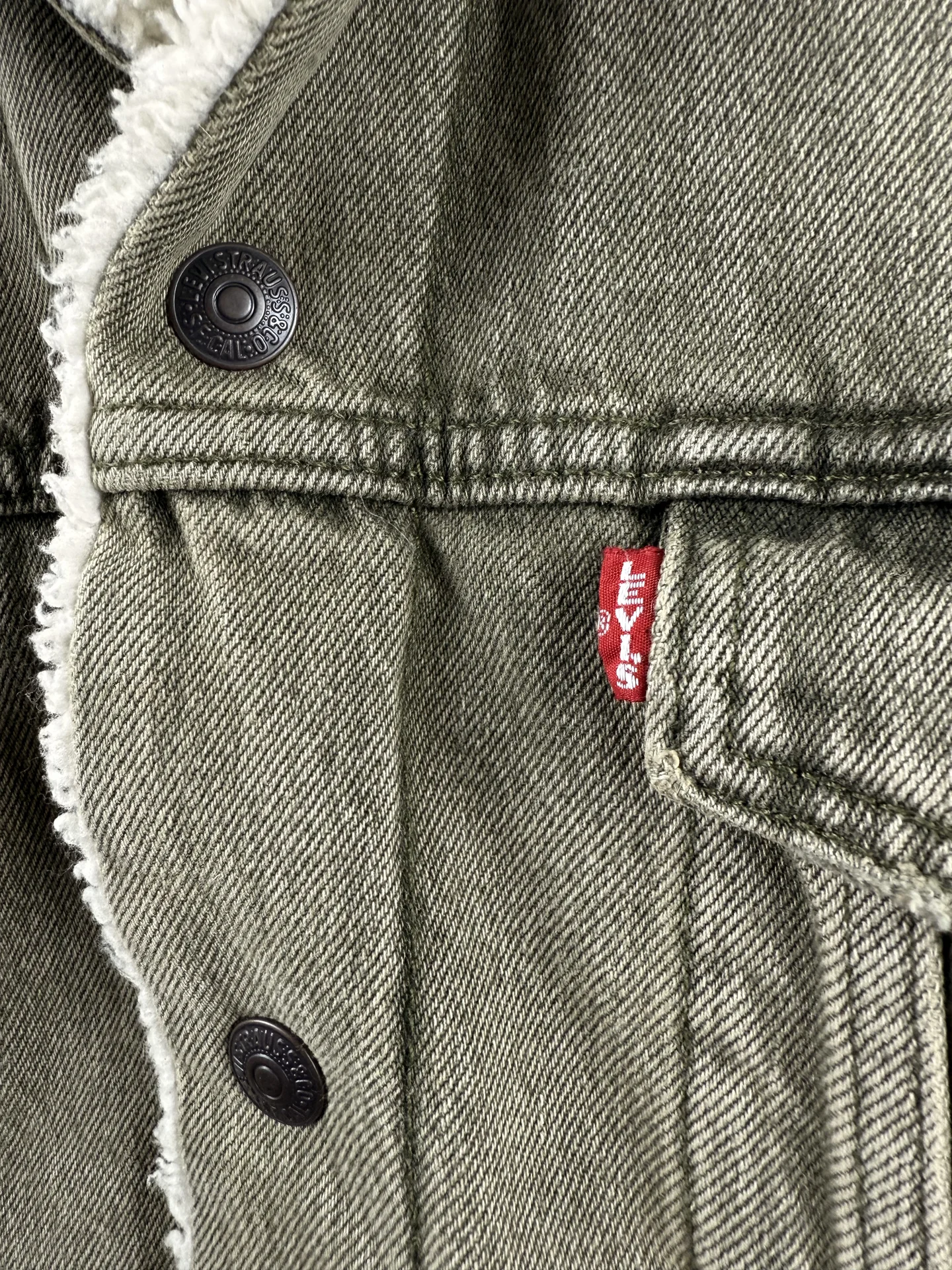 Куртка джинсовая шерпа мужская Levi’s - миниатюра 3