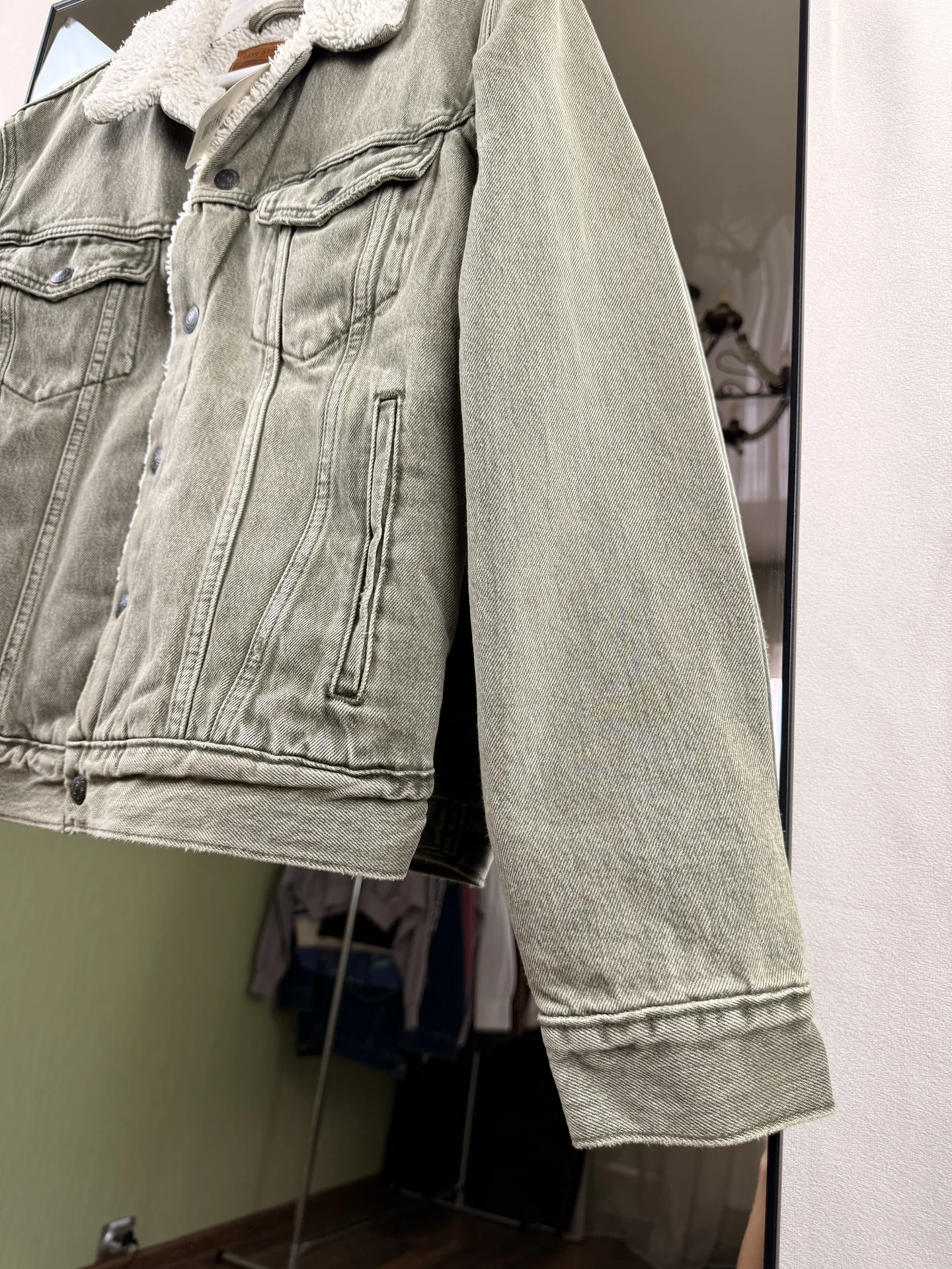 Куртка джинсовая шерпа мужская Levi’s - миниатюра 5