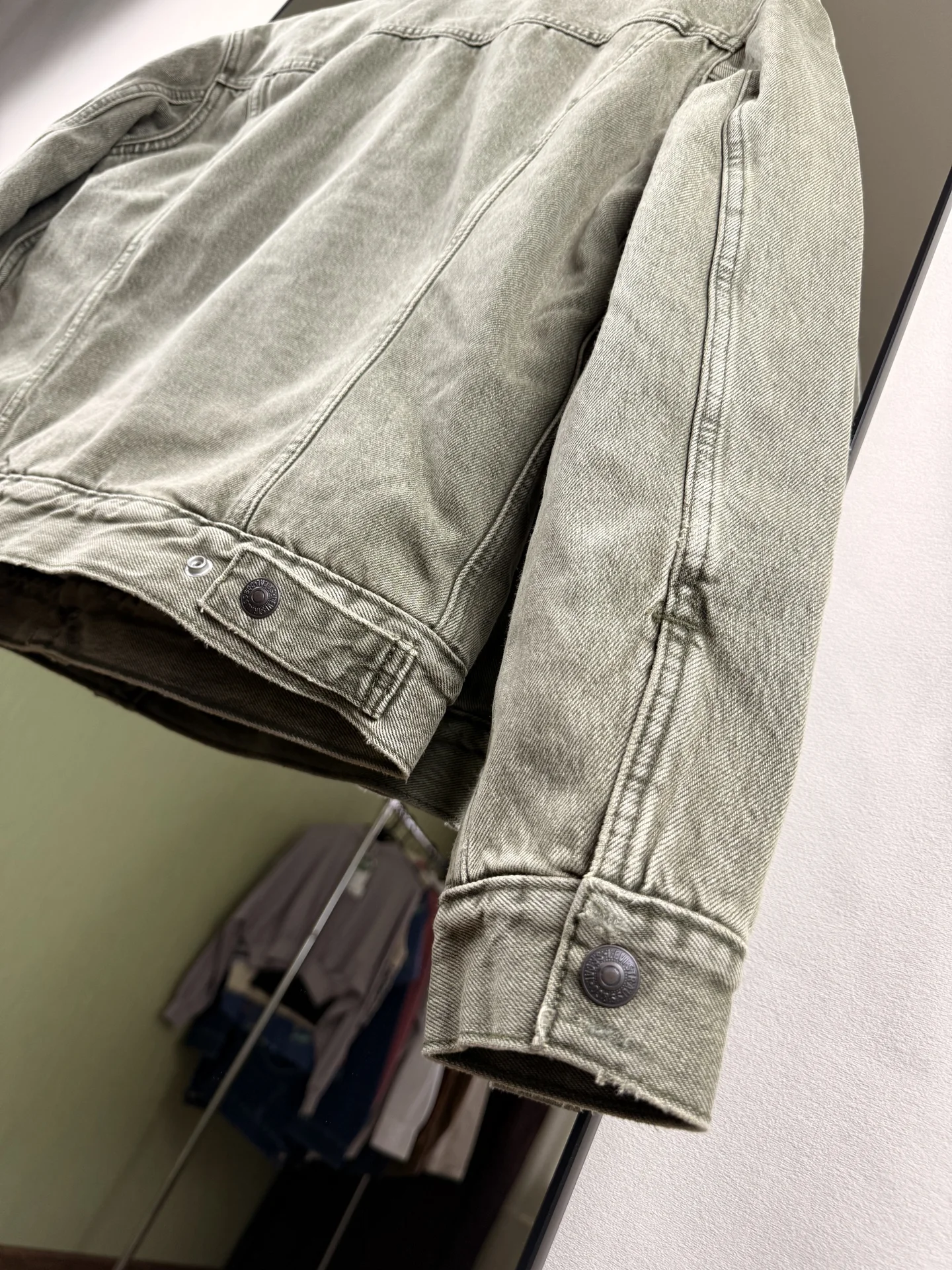 Куртка джинсовая шерпа мужская Levi’s - миниатюра 10