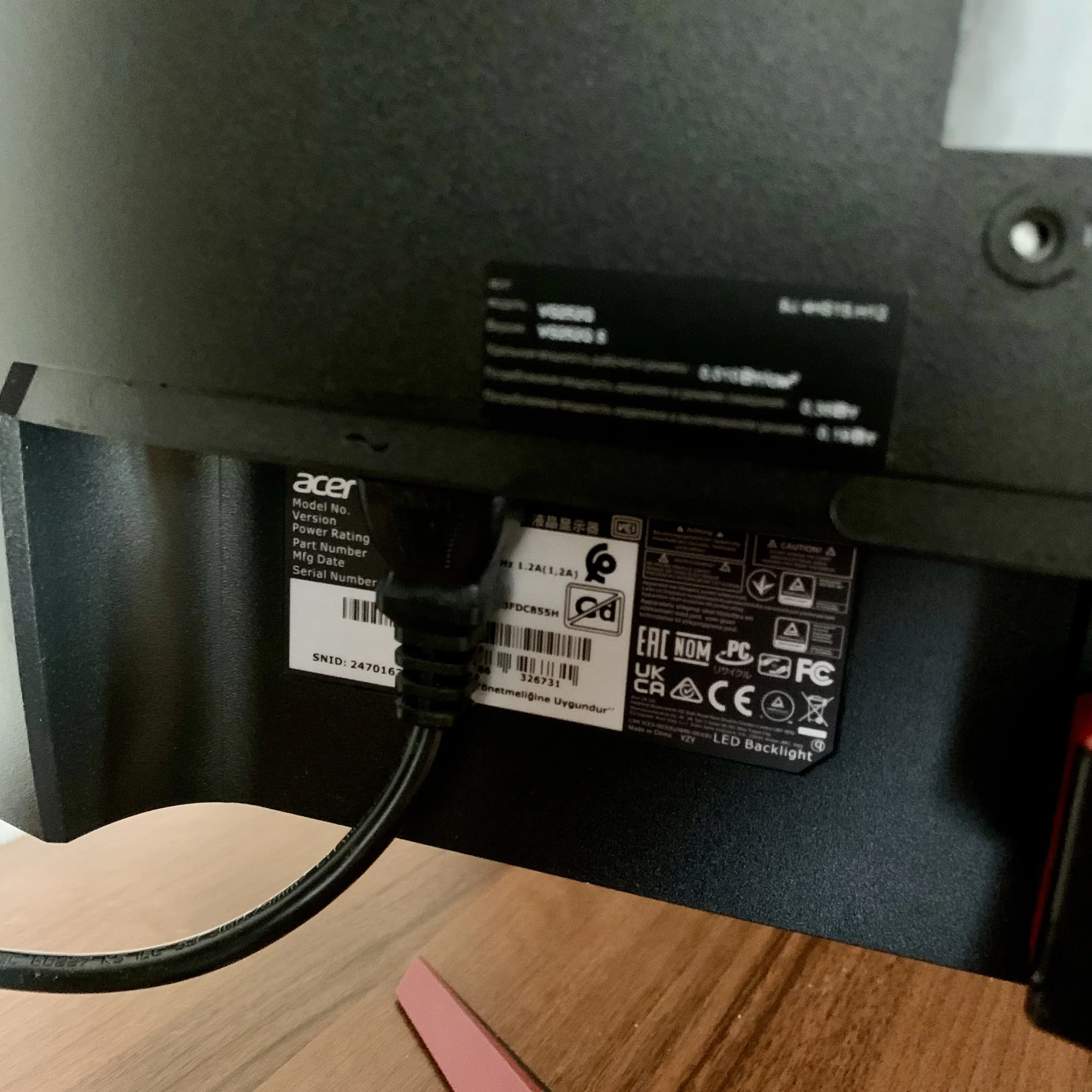 Монитор Acer Nitro VG252QSbmiipx - миниатюра 3