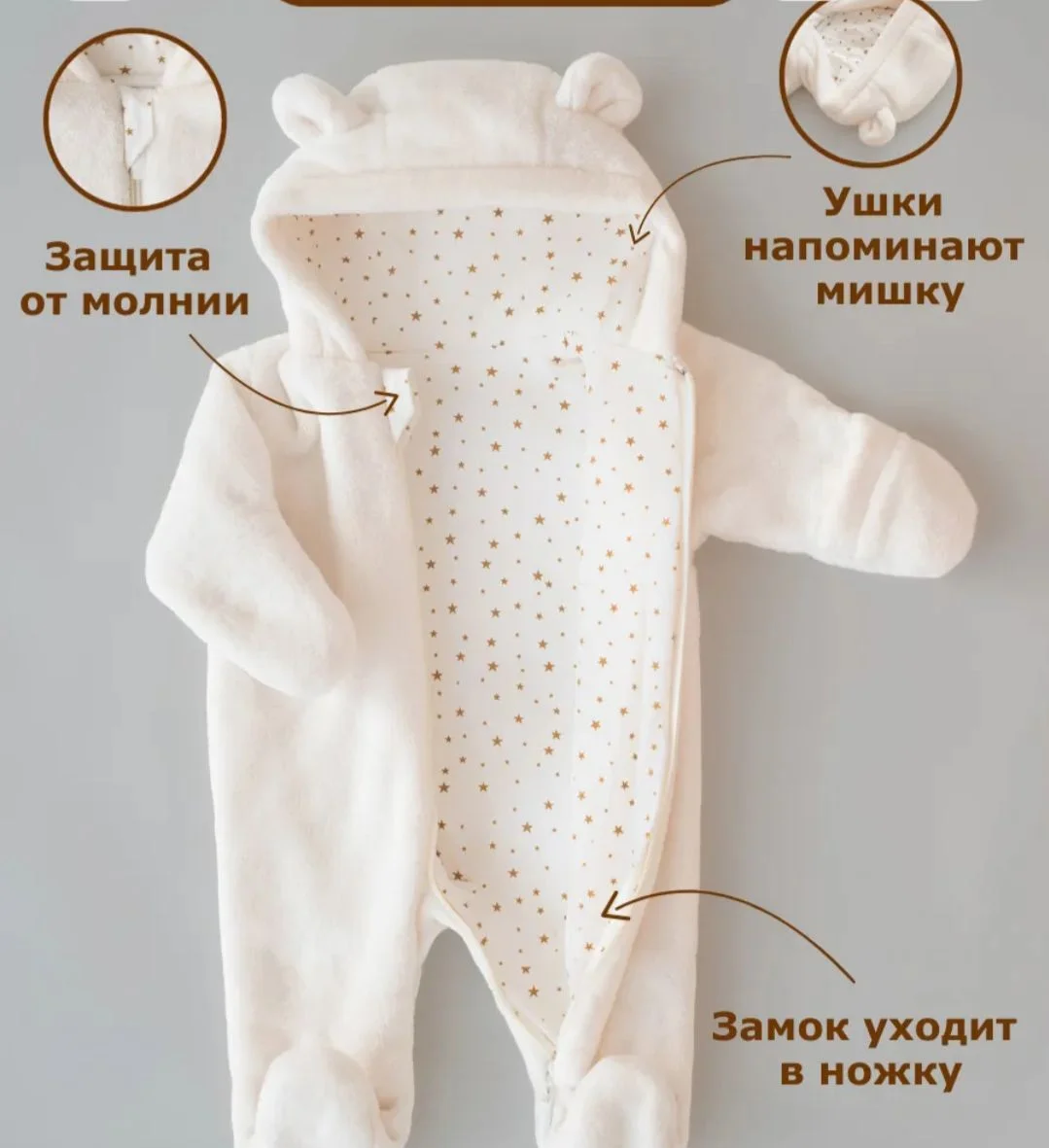Плюшевый комбинезон мишка - миниатюра 7