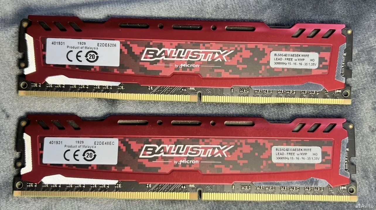Оперативная память Crucial Ballistix DDR4 - миниатюра 2