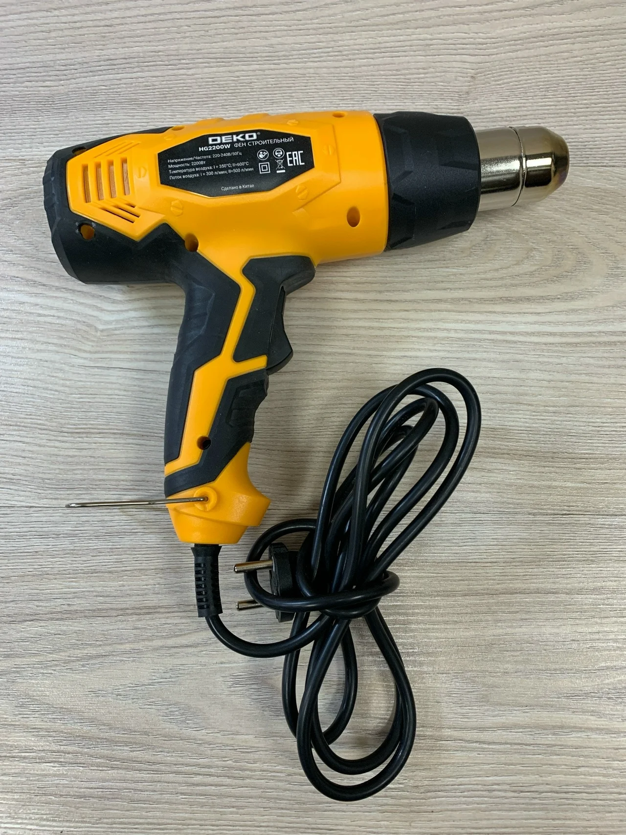 Строительный фен DEKO HG2200W (П87) - миниатюра 2