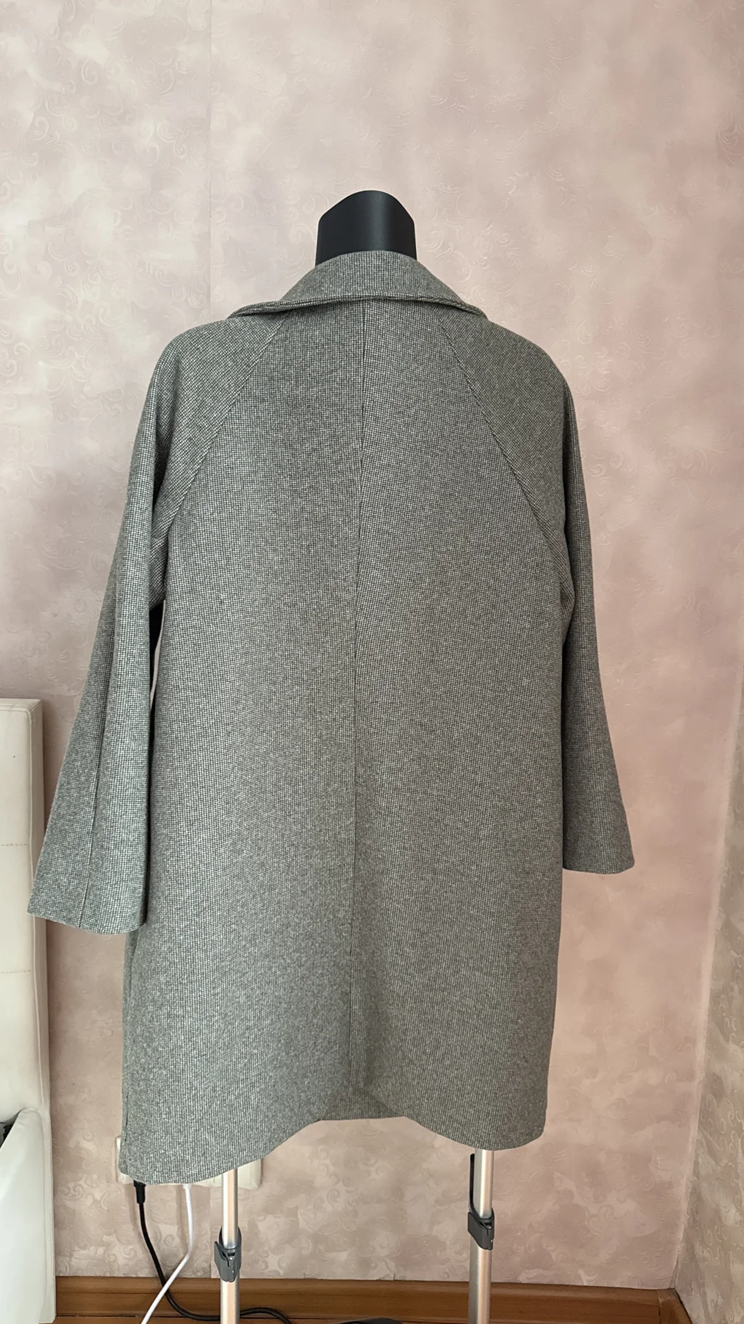 Пальто женское новое L-XL серое - миниатюра 10