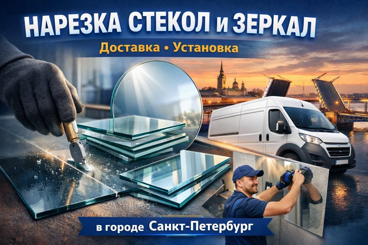 Нарезка стекол и зеркал - изображение 1