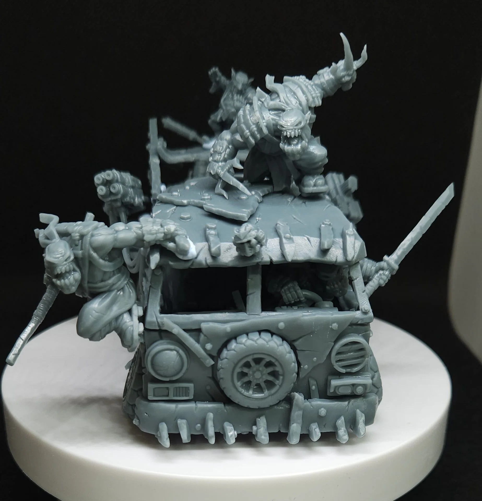 Миниатюра, орки мутанты ниндзя, warhammer - миниатюра 6